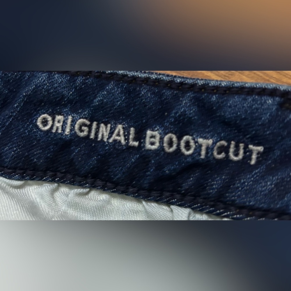 Men’s American Eagle Outfitters Dark Blue Original Bootcut Jeans 28x32 - Picture 3 of 4